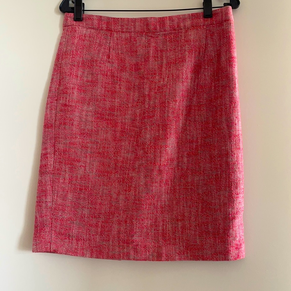 Joe Fresh Pink Tweed Pencil Skirt
